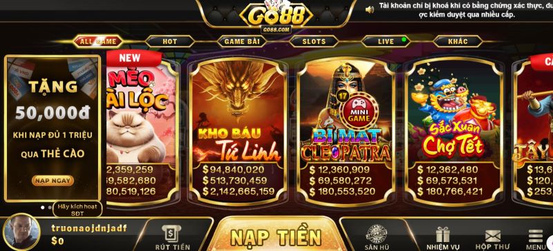 Hướng dẫn từng bước trải nghiệm game nổ hũ tại Go88 